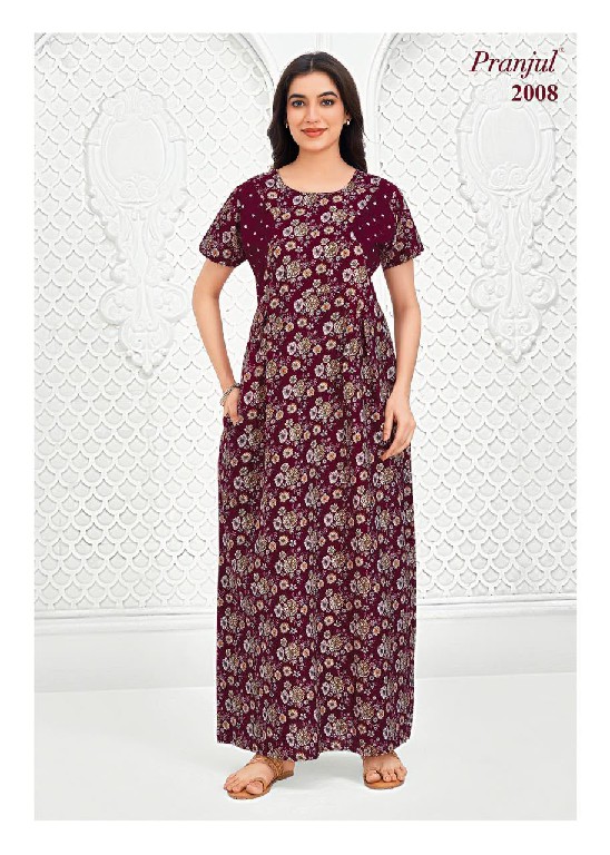 PRANJUL PRAGATI VOL 20 WHOLESALE READYMADE DAILY WEAR NIGHTIES FOR WOMEN ONLINE
