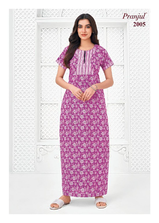 PRANJUL PRAGATI VOL 20 WHOLESALE READYMADE DAILY WEAR NIGHTIES FOR WOMEN ONLINE