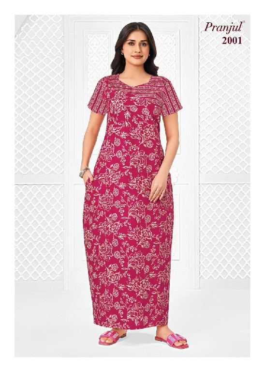 PRANJUL PRAGATI VOL 20 WHOLESALE READYMADE DAILY WEAR NIGHTIES FOR WOMEN ONLINE
