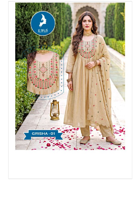 KAYA GRISHA WHOLESALE READYMADE MUL CHANDERI BIG SIZE PRETTY LOOK 3 PCS SUITS EXPORTER