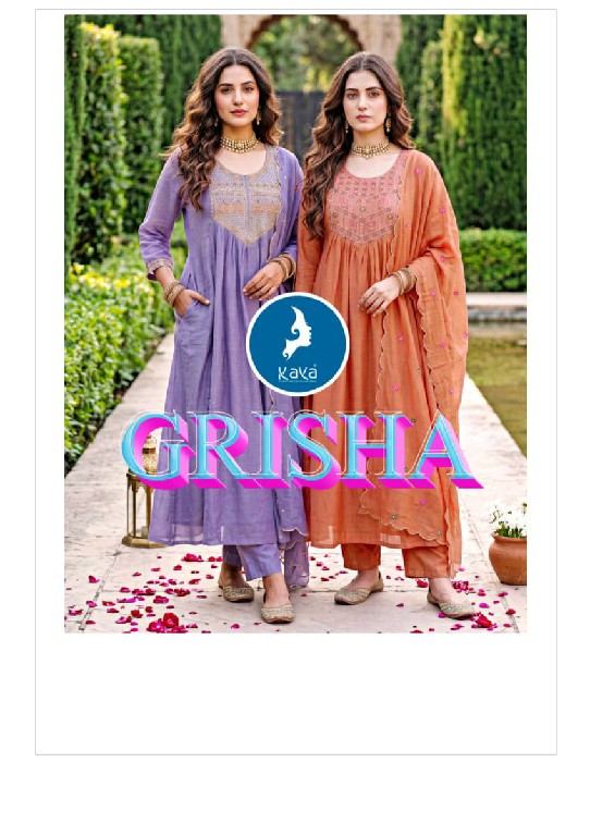 KAYA GRISHA WHOLESALE READYMADE MUL CHANDERI BIG SIZE PRETTY LOOK 3 PCS SUITS EXPORTER