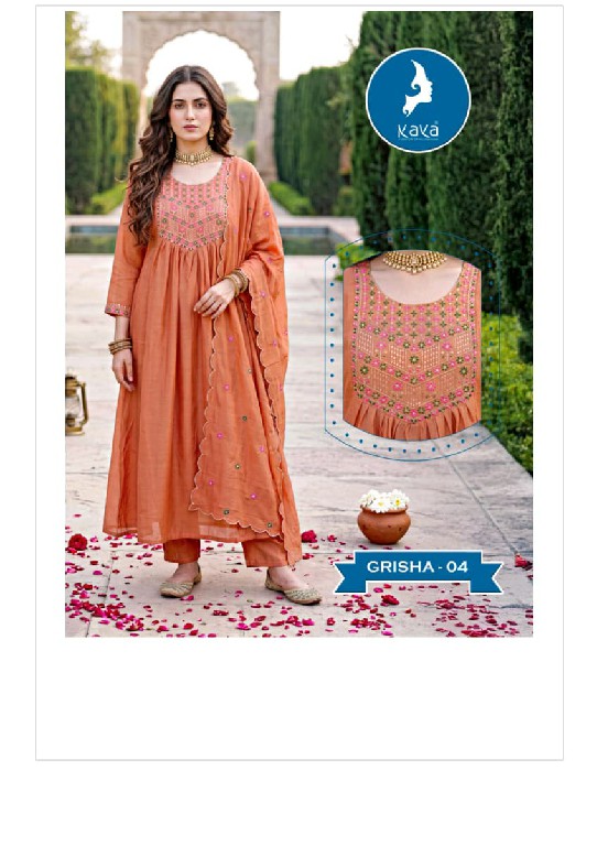 KAYA GRISHA WHOLESALE READYMADE MUL CHANDERI BIG SIZE PRETTY LOOK 3 PCS SUITS EXPORTER