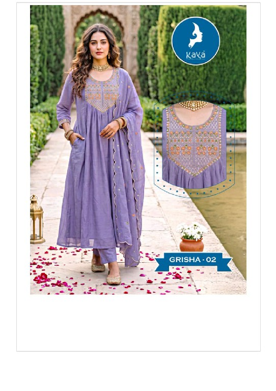 KAYA GRISHA WHOLESALE READYMADE MUL CHANDERI BIG SIZE PRETTY LOOK 3 PCS SUITS EXPORTER