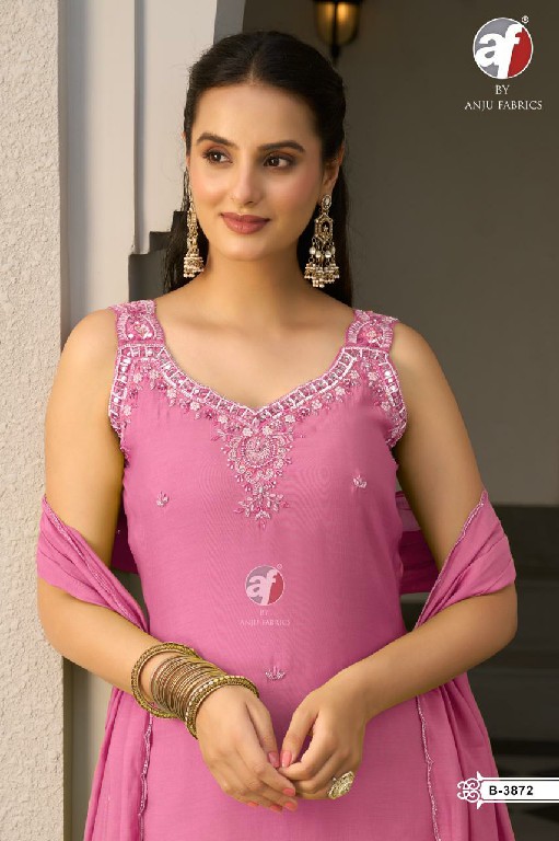 ANJU FAB D.NO B 3917-3872 WHOLESALE READYMADE MUL CHANDERI FESTIVE WEAR 3 PCS COMBO SET SUITS EXPORTER