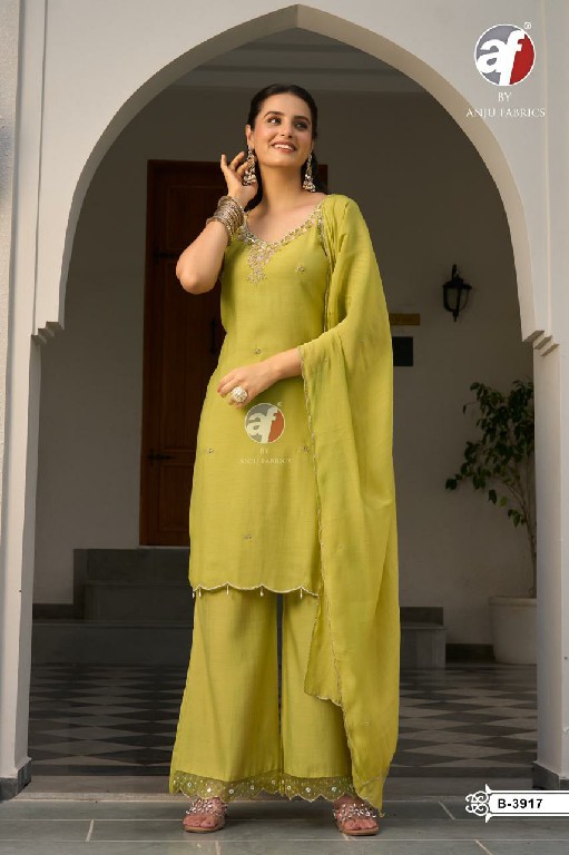 ANJU FAB D.NO B 3917-3872 WHOLESALE READYMADE MUL CHANDERI FESTIVE WEAR 3 PCS COMBO SET SUITS EXPORTER