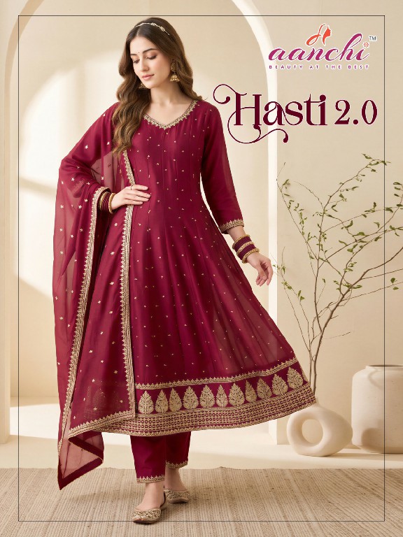 AANCHI HASTI 2.0 WHOLESALE READYMADE VICHITRA SILK FASHIONABLE 3 PCS SUITS EXPORTER