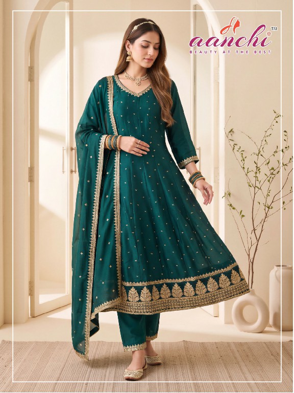 AANCHI HASTI 2.0 WHOLESALE READYMADE VICHITRA SILK FASHIONABLE 3 PCS SUITS EXPORTER