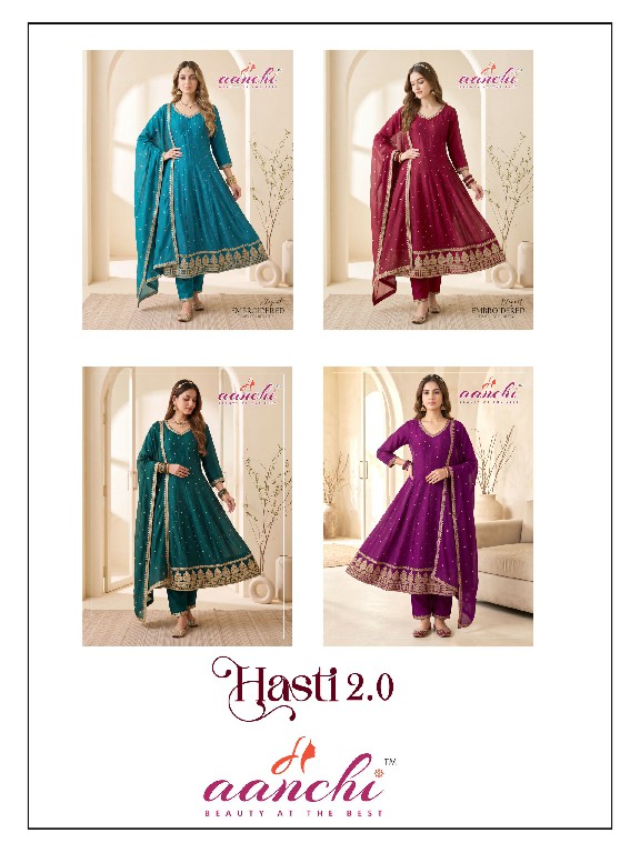 AANCHI HASTI 2.0 WHOLESALE READYMADE VICHITRA SILK FASHIONABLE 3 PCS SUITS EXPORTER