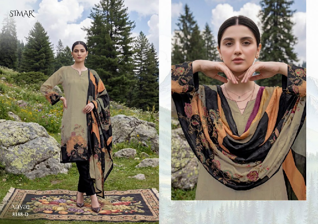 GLOSSY SIMAR AAYAT WHOLESALE PURE TWILL ORGANZA HAND WORK UNSTITCH SALWAR SUITS EXPORTER