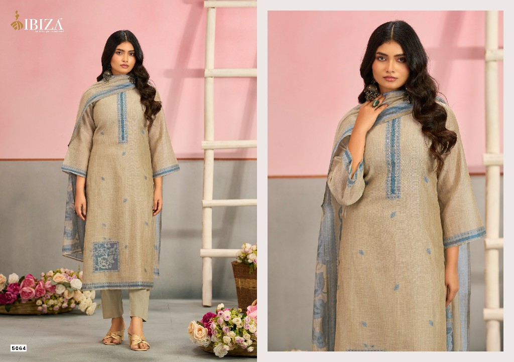 IBIZA MAHRA WHOLESALE PURE ORGENIC COTTON JACQUARD UNSTITCH SALWAR SUITS SUPPLIER