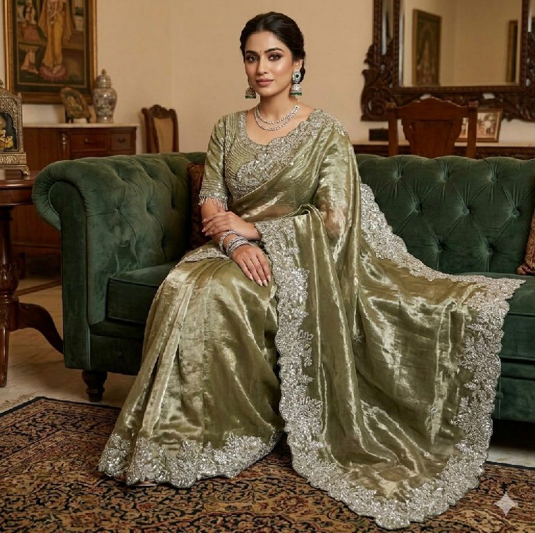 TEXTILEDEAL LAUNCH SOFT SPACE SATIN SILK BEAUTIFUL PARTY WEAR INDIAN SAREES FOR WOMEN ONLINE