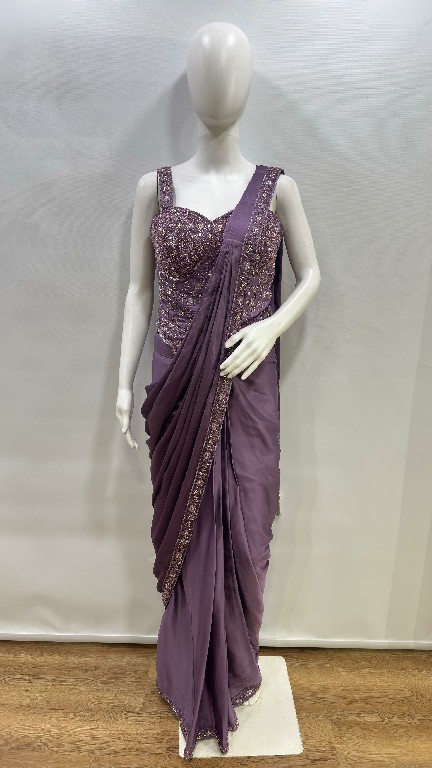 AMOHA D.NO A569 WHOLESALE ARMANI SATIN READY TO WEAR PARTY WEAR SAREES FOR WOMEN ONLINE