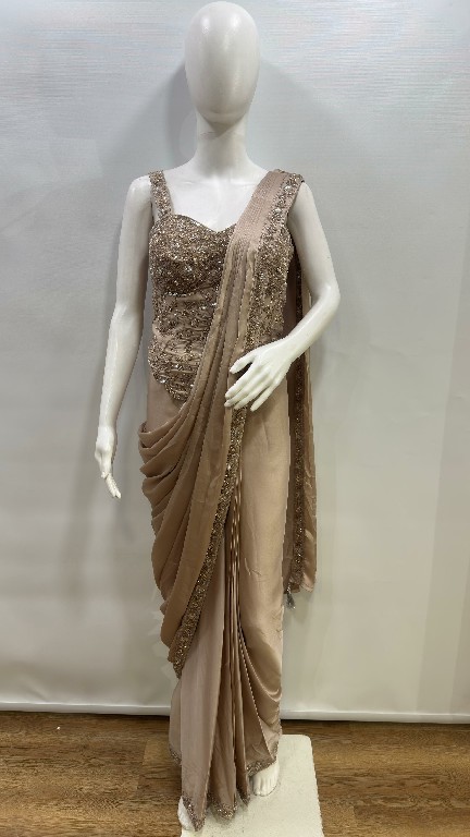 AMOHA D.NO A569 WHOLESALE ARMANI SATIN READY TO WEAR PARTY WEAR SAREES FOR WOMEN ONLINE