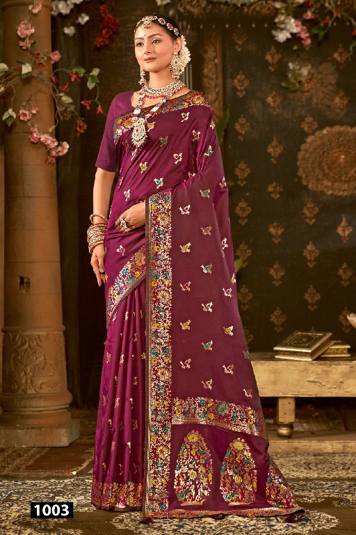 SAROJ JHANAK SILK VOL 2 WHOLESALE PURE SILK FUNCTION WEAR INDIAN SAREES FOR WOMEN SUPPLIER