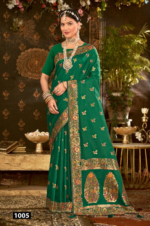 SAROJ JHANAK SILK VOL 2 WHOLESALE PURE SILK FUNCTION WEAR INDIAN SAREES FOR WOMEN SUPPLIER