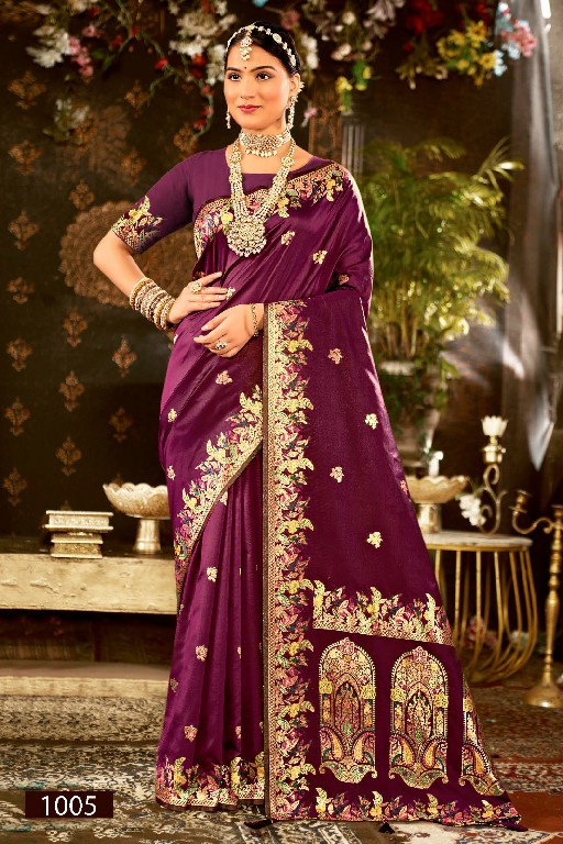 SAROJ JHANAK SILK VOL 1 WHOLESALE PURE SILK FESTIVE WEAR INDIAN SAREES FOR WOMEN ONLINE