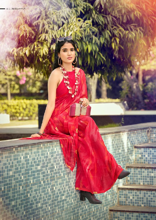 SANSKAR TEX SUBHRANG WHOLESALE WEAVING PATTERN CHIFFON SAREES FOR WOMEN ONINE
