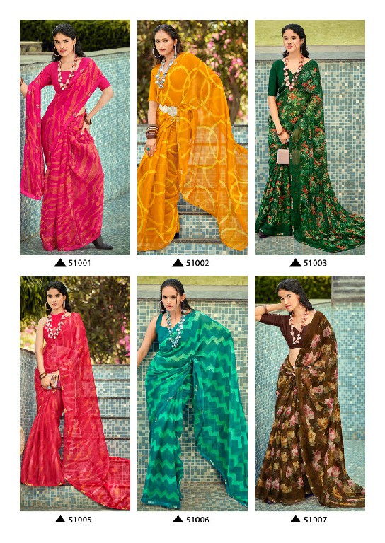 SANSKAR TEX SUBHRANG WHOLESALE WEAVING PATTERN CHIFFON SAREES FOR WOMEN ONINE