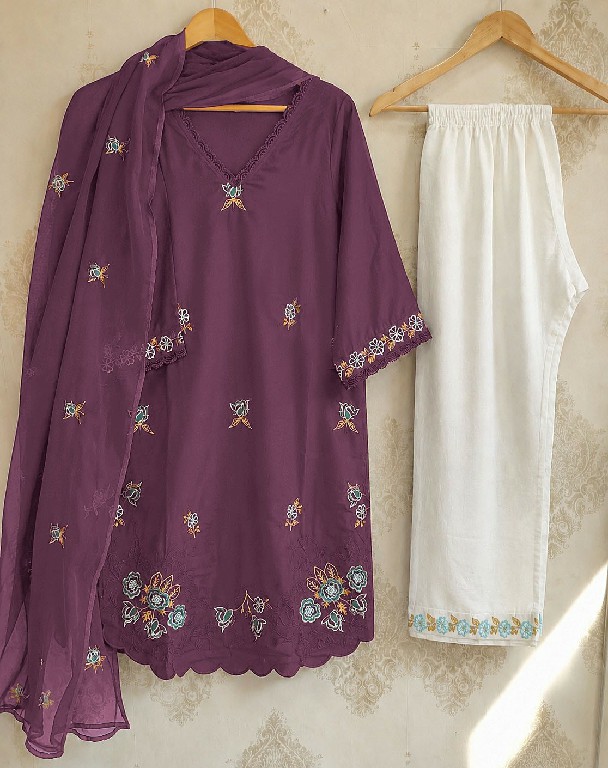 ALSAFA D.NO 3191 WHOLESALE READYMADE VISCOSE RAYON COTTON PAKISTANI 3 PCS SUITS EXPORTER