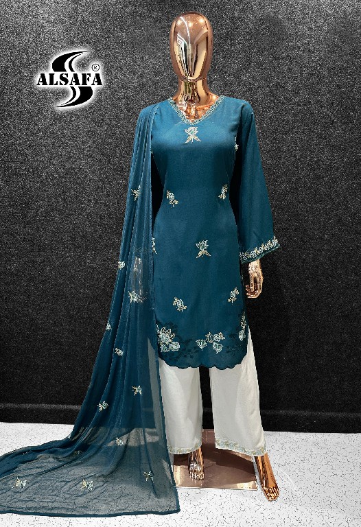 ALSAFA D.NO 3191 WHOLESALE READYMADE VISCOSE RAYON COTTON PAKISTANI 3 PCS SUITS EXPORTER