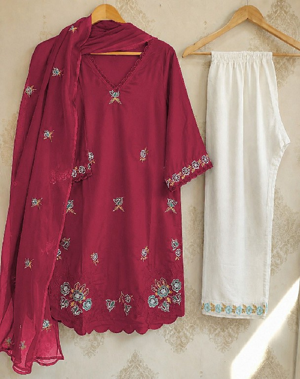 ALSAFA D.NO 3191 WHOLESALE READYMADE VISCOSE RAYON COTTON PAKISTANI 3 PCS SUITS EXPORTER