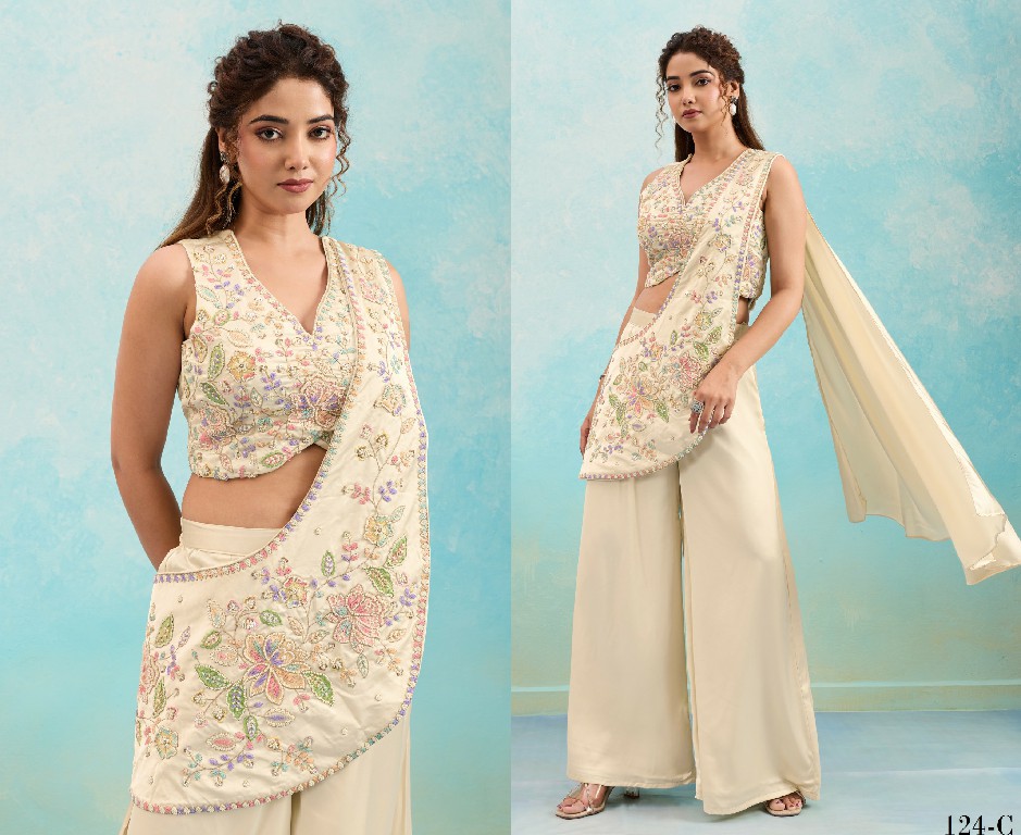 SL ZIVA VOL 2 WHOLESALE READYMADE PREMIUM IMPORTED OCCASION WEAR INDO WESTERN DRESS FOR WOMEN SUPPLIER