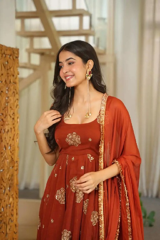 TEXTILEDEAL D.NO 6071 WHOLESALE READYMADE KARISHMA SILK PARTY WEAR ANARKALI 3 PCS SUITS EXPORTER