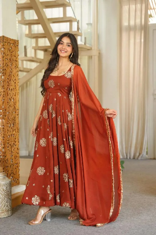 TEXTILEDEAL D.NO 6071 WHOLESALE READYMADE KARISHMA SILK PARTY WEAR ANARKALI 3 PCS SUITS EXPORTER