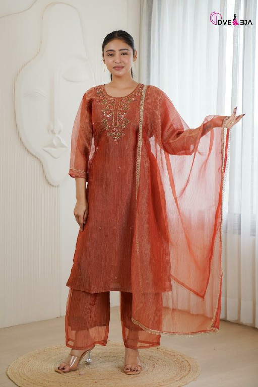 DVEEJA SANSKAR SERIES WHOLESALE READYMADE SALSA WITH HAND WORK 3 PCS COMBO SET SUITS EXPORTER