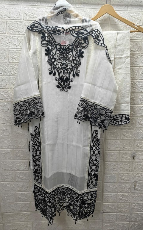 TEXTILEDEAL D.NO M-365 WHOLESALE READYMADE ORGANZA PATTERN PAKISTANI BEAUTIFUL 3 PCS COMBO SET SUITS EXPORTER