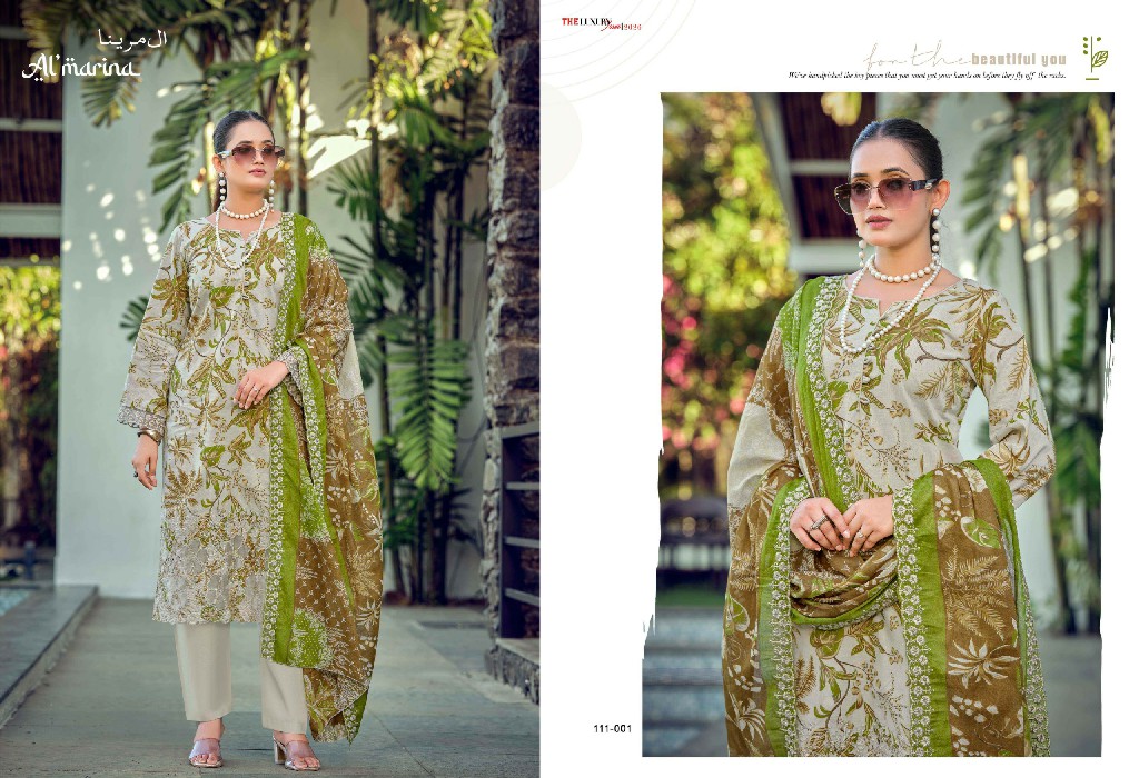 ALMARINA NADIYA WHOLESALE PURE COTTON EXCLUSIVE DESIGN UNSTITCH SALWAR SUITS EXPORTER