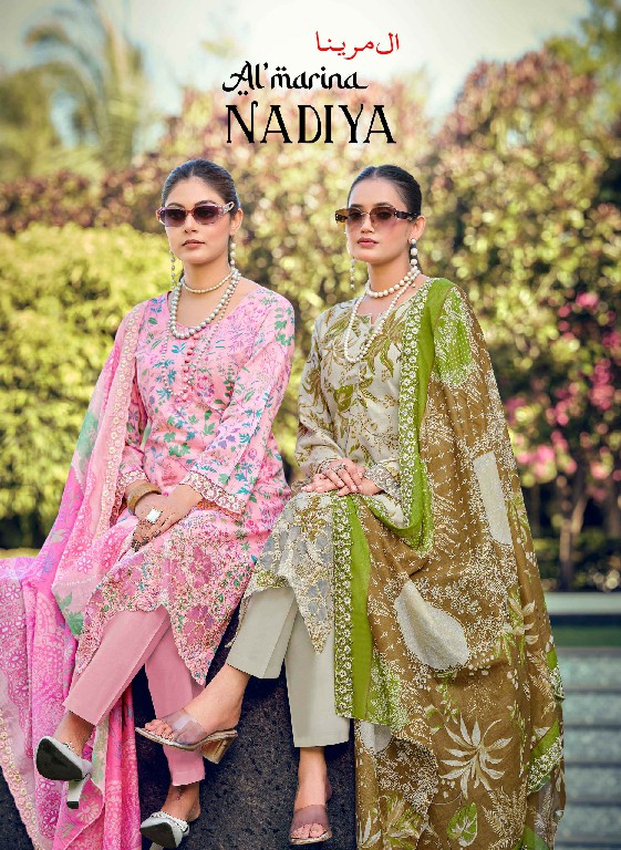 ALMARINA NADIYA WHOLESALE PURE COTTON EXCLUSIVE DESIGN UNSTITCH SALWAR SUITS EXPORTER