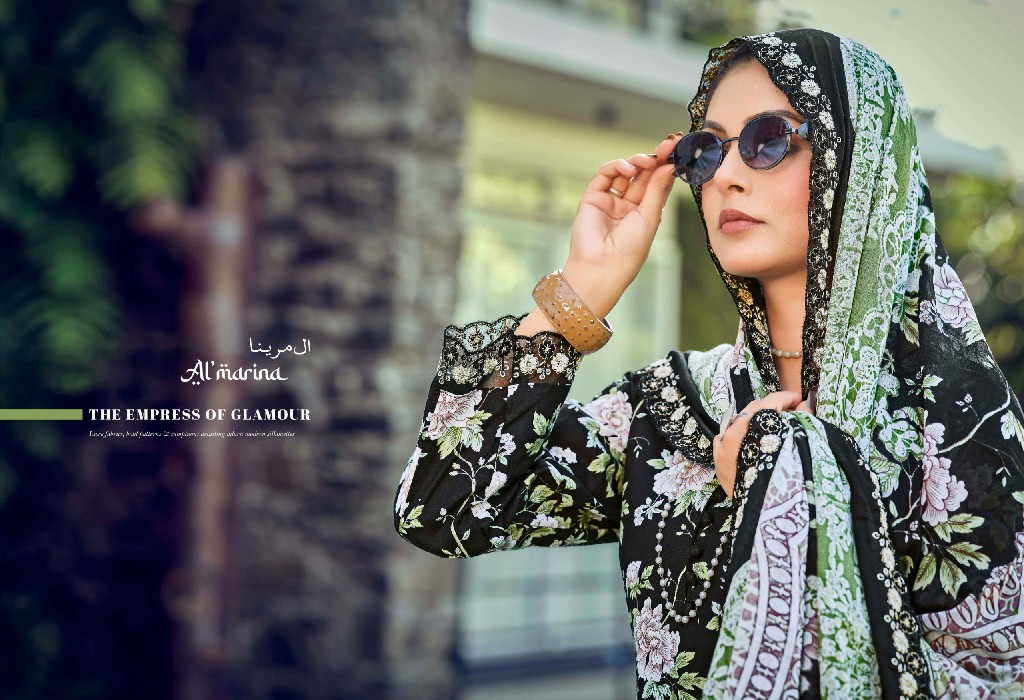 ALMARINA NADIYA WHOLESALE PURE COTTON EXCLUSIVE DESIGN UNSTITCH SALWAR SUITS EXPORTER