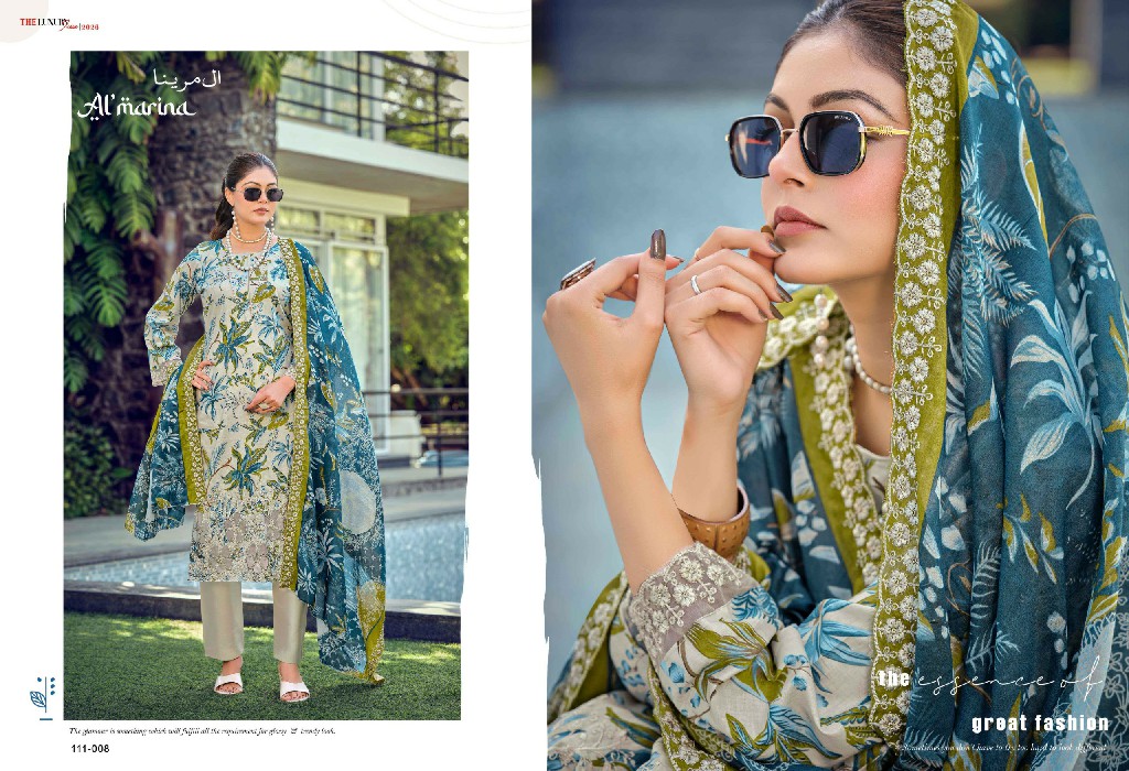 ALMARINA NADIYA WHOLESALE PURE COTTON EXCLUSIVE DESIGN UNSTITCH SALWAR SUITS EXPORTER