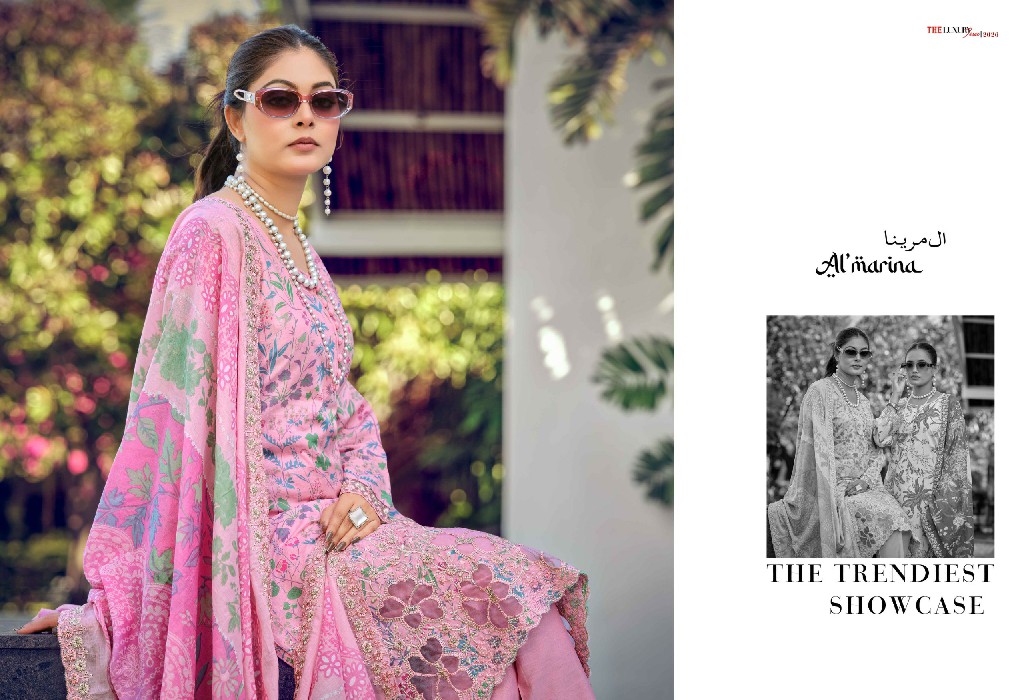 ALMARINA NADIYA WHOLESALE PURE COTTON EXCLUSIVE DESIGN UNSTITCH SALWAR SUITS EXPORTER