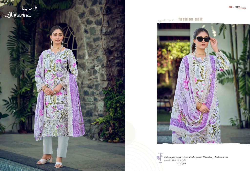 ALMARINA NADIYA WHOLESALE PURE COTTON EXCLUSIVE DESIGN UNSTITCH SALWAR SUITS EXPORTER