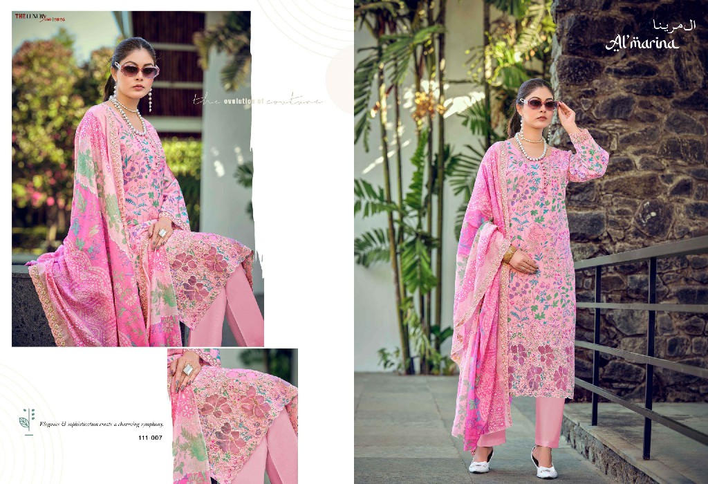 ALMARINA NADIYA WHOLESALE PURE COTTON EXCLUSIVE DESIGN UNSTITCH SALWAR SUITS EXPORTER