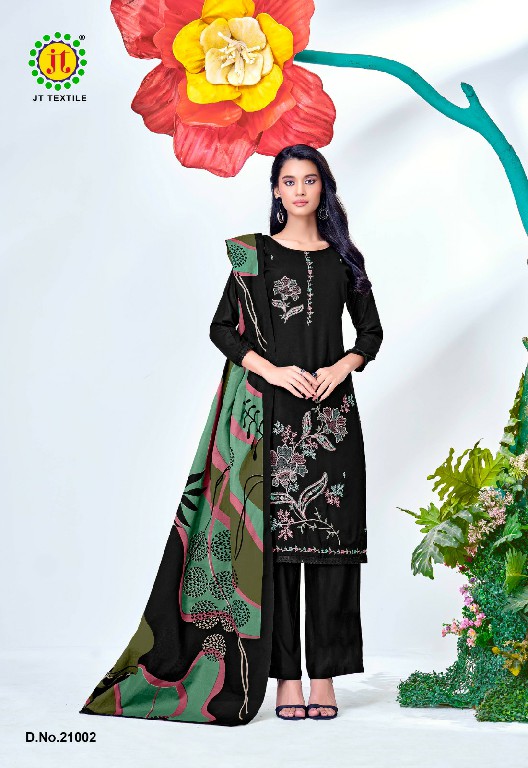 JT BLACK MANGO VOL 21 WHOLESALERAYON WITH WORK FANCY DRESS MATERIAL ONLINE