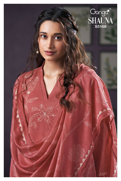 GANGA SHAUNA S5168 WHOLESALE PREMIUM CORDUROY FANCY DESIGN UNSTITCH SALWAR SUITS SUPPLIER