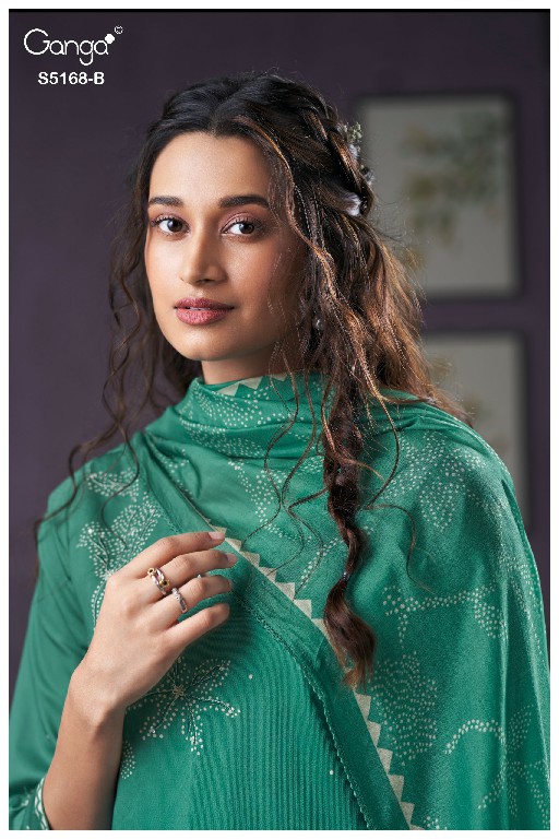 GANGA SHAUNA S5168 WHOLESALE PREMIUM CORDUROY FANCY DESIGN UNSTITCH SALWAR SUITS SUPPLIER