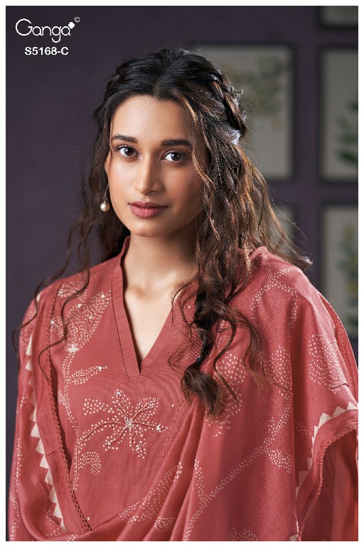 GANGA SHAUNA S5168 WHOLESALE PREMIUM CORDUROY FANCY DESIGN UNSTITCH SALWAR SUITS SUPPLIER