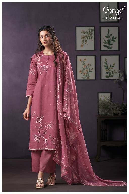 GANGA SHAUNA S5168 WHOLESALE PREMIUM CORDUROY FANCY DESIGN UNSTITCH SALWAR SUITS SUPPLIER