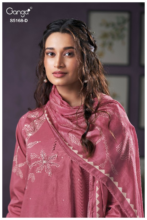 GANGA SHAUNA S5168 WHOLESALE PREMIUM CORDUROY FANCY DESIGN UNSTITCH SALWAR SUITS SUPPLIER