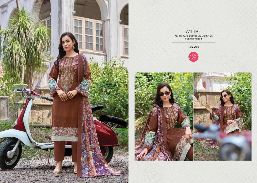 BELLIZA NAIRA VOL 156 WHOLESALE PURE COTTON EXCLUSIVE DESIGN UNSTITCH SALWAR SUITS SUPPLIER
