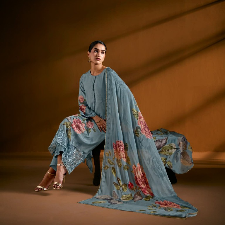 KIMORA SOHNI ROSEWOOD WHOLESALE PURE MUSLIN ELEGANT DESIGN UNSTITCH SALWAR SUITS FOR EXPORT