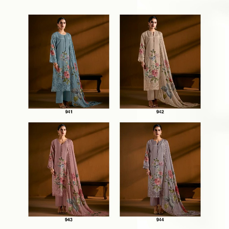 KIMORA SOHNI ROSEWOOD WHOLESALE PURE MUSLIN ELEGANT DESIGN UNSTITCH SALWAR SUITS FOR EXPORT