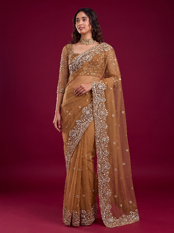 DVD D.NO 5193 WHOLESALE NET FABRIC DESIGNER PARTY WEAR SAREES FOR WOMEN ONLINE