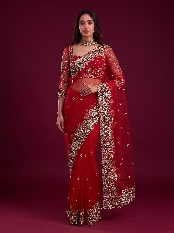 DVD D.NO 5193 WHOLESALE NET FABRIC DESIGNER PARTY WEAR SAREES FOR WOMEN ONLINE