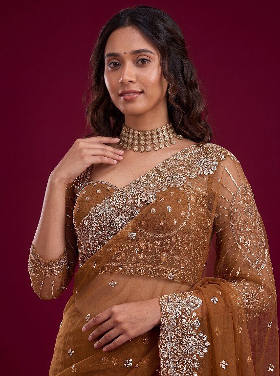 DVD D.NO 5193 WHOLESALE NET FABRIC DESIGNER PARTY WEAR SAREES FOR WOMEN ONLINE