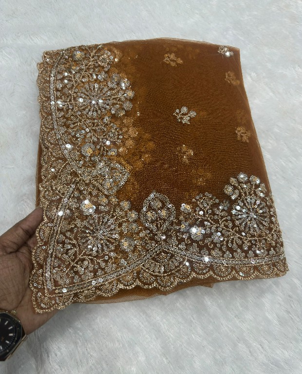 DVD D.NO 5193 WHOLESALE NET FABRIC DESIGNER PARTY WEAR SAREES FOR WOMEN ONLINE